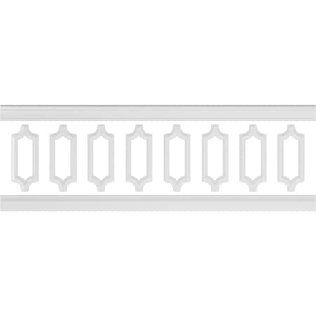 Ekena Millwork 94 1/2"L (Adjustable 32"H to 36"H) Ashford Scalloped Panel Traditional Wainscot Paneling Kit WPKUSC041P032